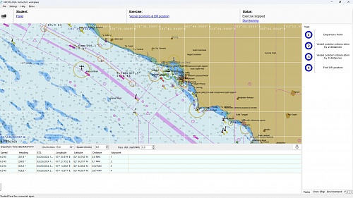 Тренажер навигационной прокладки и мореходной астрономии «NPCNS» (версия 2.0)