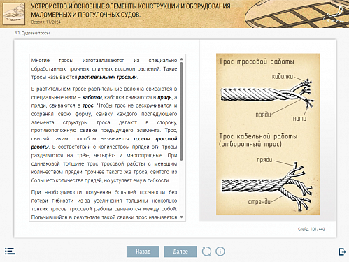 МОМ «‎Устройство и основные элементы конструкции и оборудования маломерных и прогулочных судов»‎