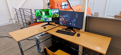 Тренажер спасательной шлюпки свободного падения FFLBS-B (с реальными органами управления)