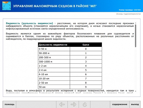 МОМ «Подготовка судоводителя маломерного судна к плаванию в районе МП»