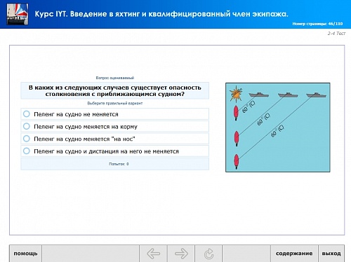 МОМ «Подготовка членов экипажей маломерных и прогулочных судов к плаванию в международных водах IYT»