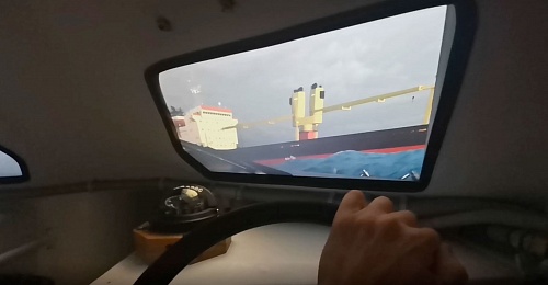 Тренажер спасательной шлюпки свободного падения FFLBS-B (с реальными органами управления, без динамической платформы)