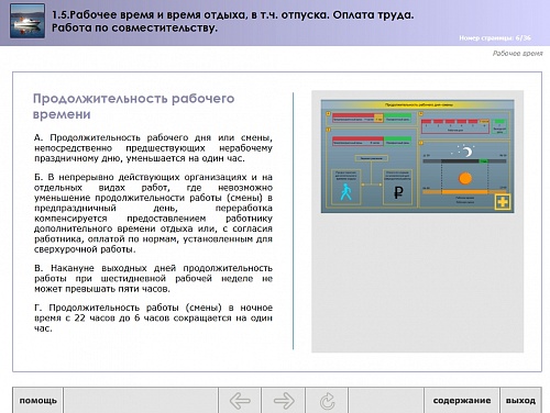 МОМ «Рабочее время и время отдыха, в том числе отпуска. Оплата труда. Работа по совместительству»