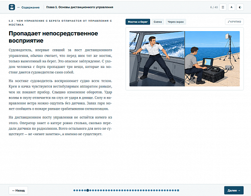 Библиотека МОМ «Подготовка оператора безэкипажного катера»