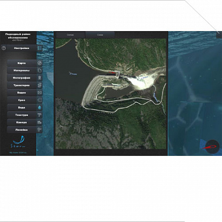 Многофункциональный мультимедийный стенд «Подводный район обследования гидротехнического сооружения»