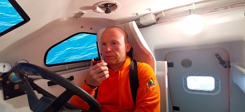 Тренажер спасательной шлюпки свободного падения FFLBS-B (с реальными органами управления, без динамической платформы)