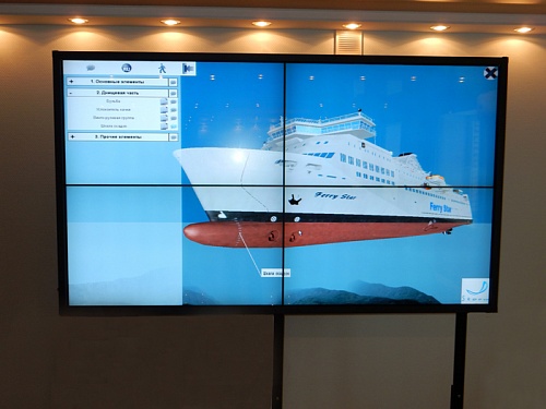 Многофункциональный мультимедийный стенд «Виртуальное судно. Пассажирское судно типа Ро-Ро»